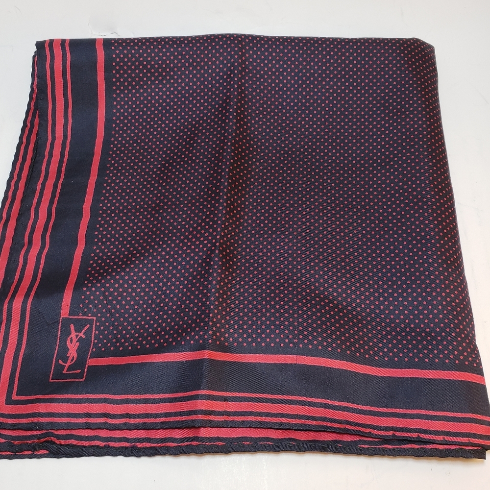 Vintage Yves Saint Laurent Pocket Square